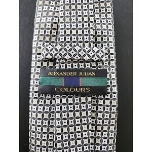 Men's Neck Tie Alexander Julian Colours Silk L59" W3.50"